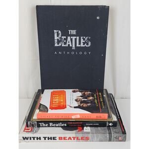 Vintage Lot of 5 BEATLES Anthology Ticket to Ride Life Hard & Soft Cover Books